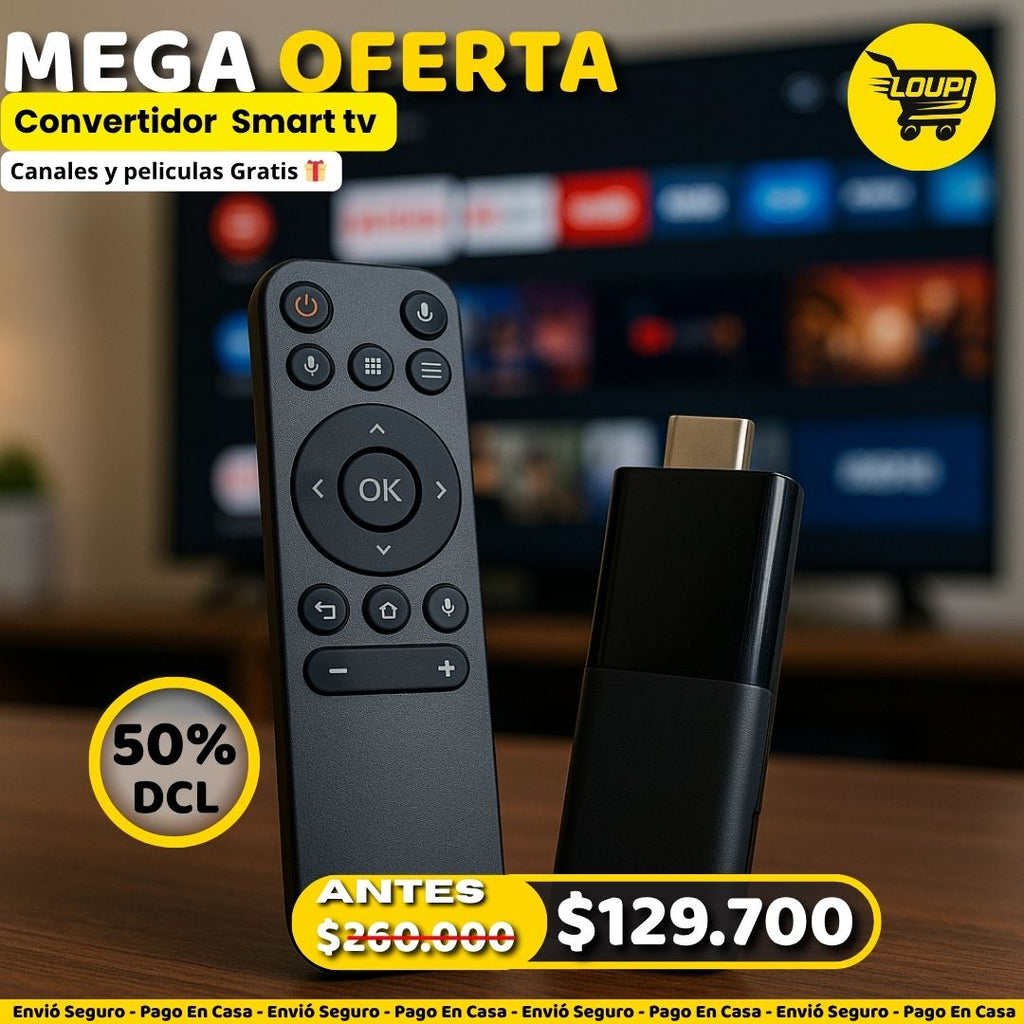🖥️ Convierte tu TV en una Smart TV con el Android TV Stick