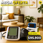 Tensiómetro Digital de Brazo con Voz + Oxímetro GRATIS